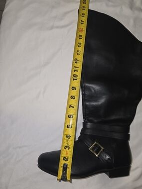 Comfortview Black Over-the-Knee Buckle Riding Boots